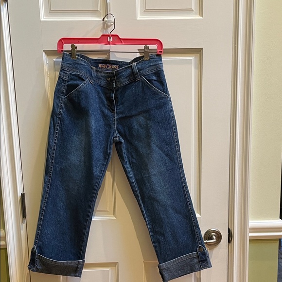 Magic Dark Blue Ankle Jeans - Picture 1 of 4